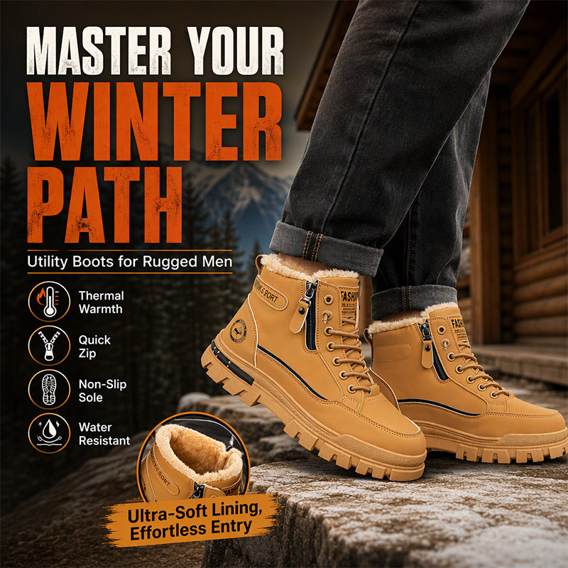 Men's Winter Non-Slip Warm Lining Boots🤎 Free Shipping