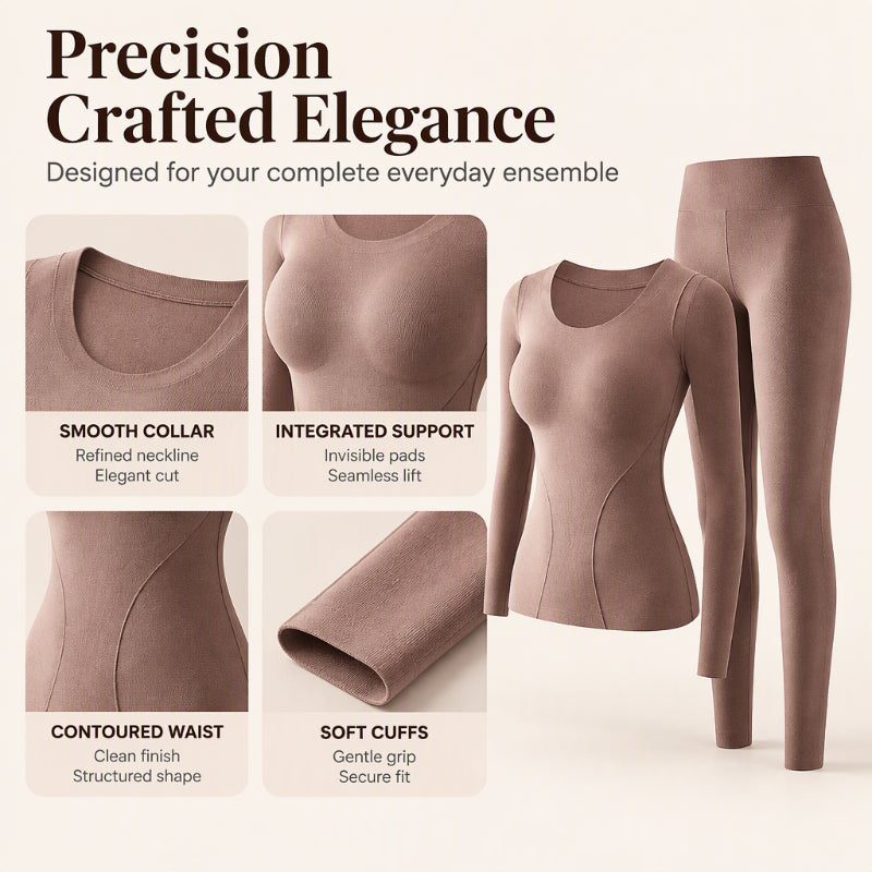 Women's Seamless Self-Heating Thermal Underwear Set