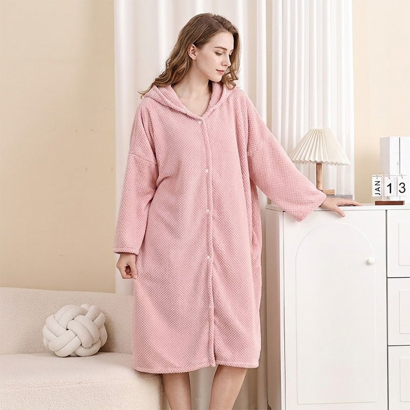 ☁️ Women's Hooded Bathrobe Towel – Premium Material, Breathable & Always Cozy – A Must-Have for Your Wardrobe – Now 50% OFF!
