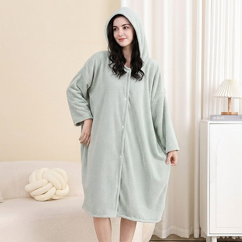 ☁️ Women's Hooded Bathrobe Towel – Premium Material, Breathable & Always Cozy – A Must-Have for Your Wardrobe – Now 50% OFF!
