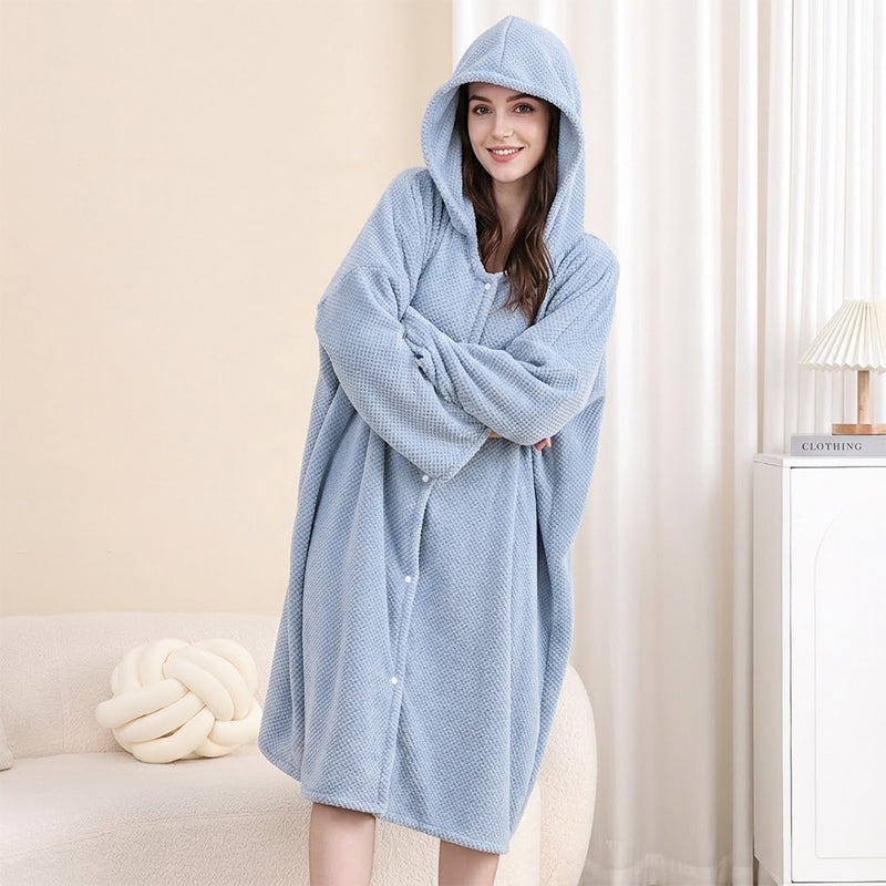 ☁️ Women's Hooded Bathrobe Towel – Premium Material, Breathable & Always Cozy – A Must-Have for Your Wardrobe – Now 50% OFF!