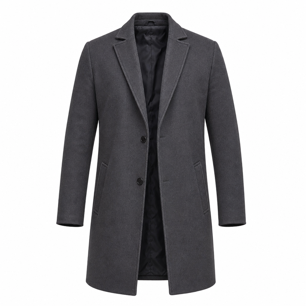📢📢50% OFF!!! 🎉✨ Men's Classic Single Breasted Trench Coat – Premium Windbreaker, Business Casual Style & Timeless Design – Perfect for Work, Travel & Everyday Wear
