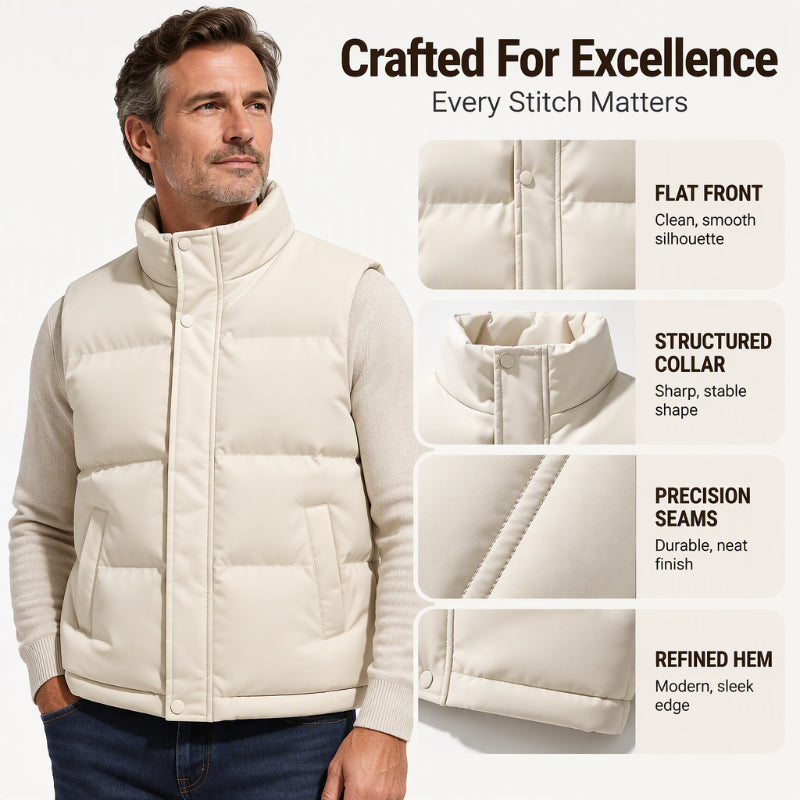 ❄️Last Day Promotion 50% OFF✨Youth Stand Collar Windproof  Thermal Vest