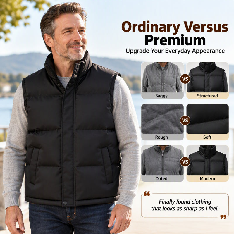 ❄️Last Day Promotion 50% OFF✨Youth Stand Collar Windproof  Thermal Vest