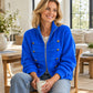 Women's Casual Ribbed Zip Up Jacket