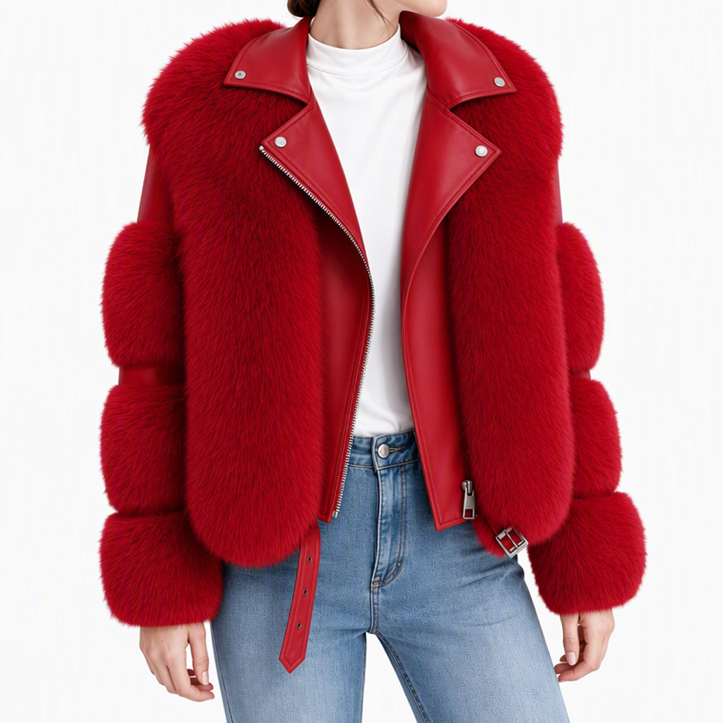 Women's Faux Fur Short Winter Coat
