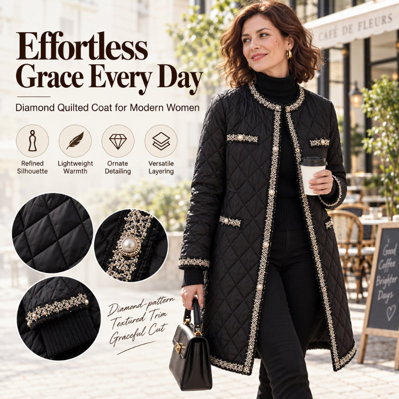 Women's Quilted Mid-Length Padded Jacket