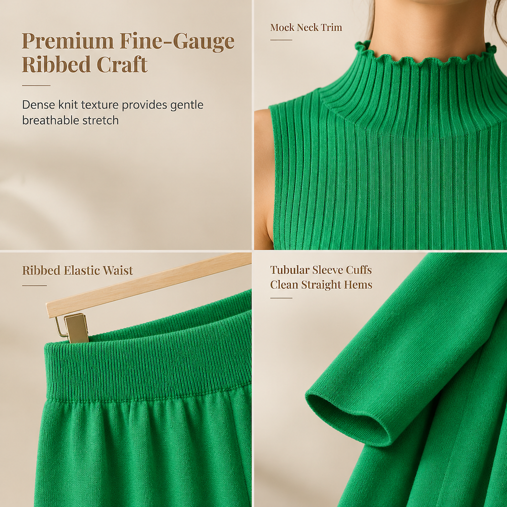 Women Casual Fall Winter 3-Piece Knit Set Sleeveless Vest Cardigan Sweater and Pants Outfit