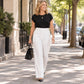 Women's High-Waisted Wide-Leg Dress Pants