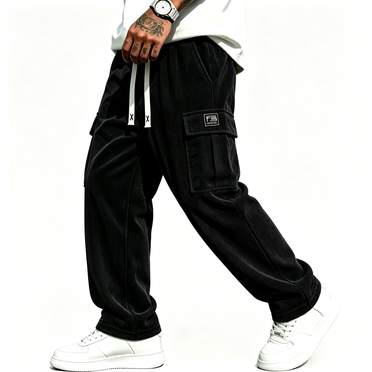 Men's Relaxed Fit Corduroy Cargo Pants