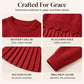 🌸Hot Sale 50% OFF👗 Women's Scallop Hem Sweater and Pleated Skirt Set