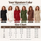 🌸Hot Sale 50% OFF👗 Women's Scallop Hem Sweater and Pleated Skirt Set