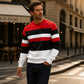 Men's Casual Crewneck Striped Sweatshirt