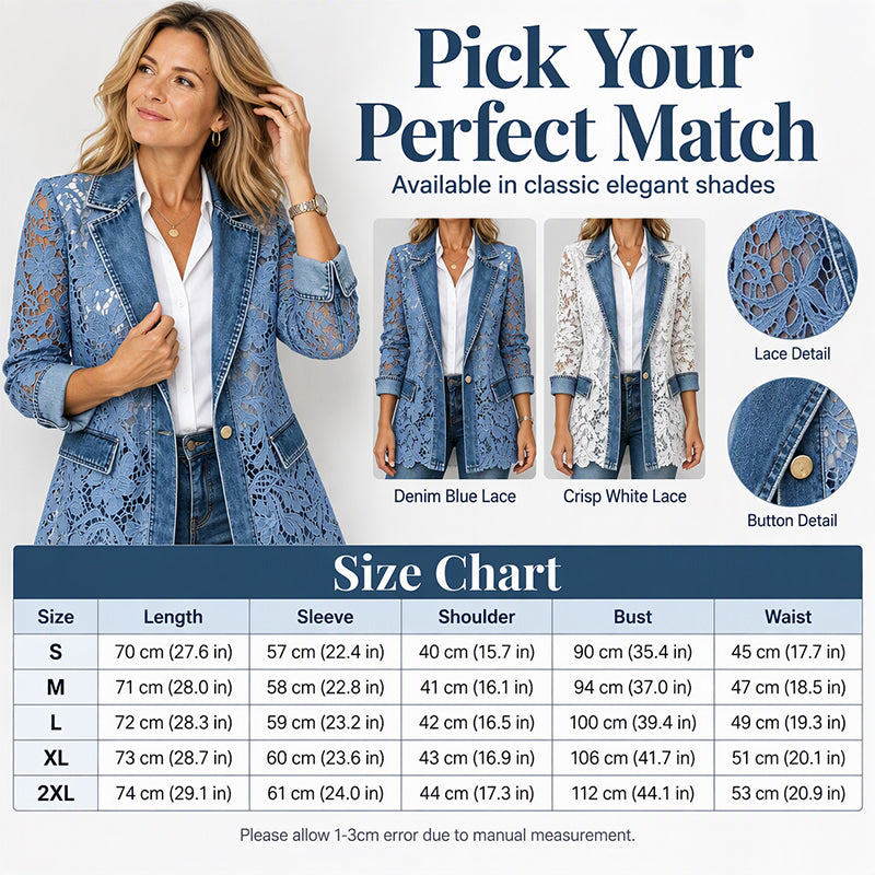 Women's Elegant Hollow Out Floral Lace Jacket