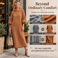 Women's Textured Knit Puff Sleeve Midi Dress