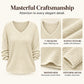 🌸LAST DAY SPECIAL PRICE!!🌸Women's Casual V-Neck Waffle Knit Top