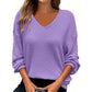 🌸LAST DAY SPECIAL PRICE!!🌸Women's Casual V-Neck Waffle Knit Top