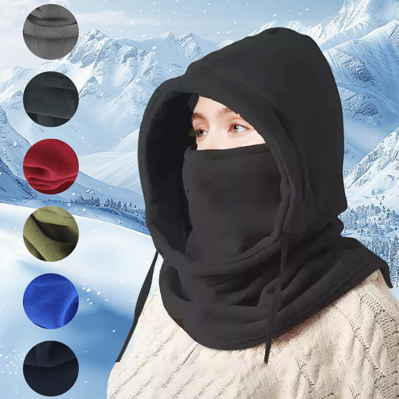 Fuzzy Warm Windproof Riding Drawstring Mask