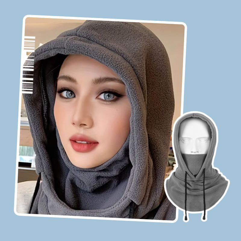 Fuzzy Warm Windproof Riding Drawstring Mask