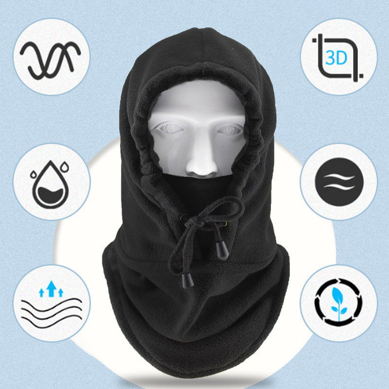 Fuzzy Warm Windproof Riding Drawstring Mask