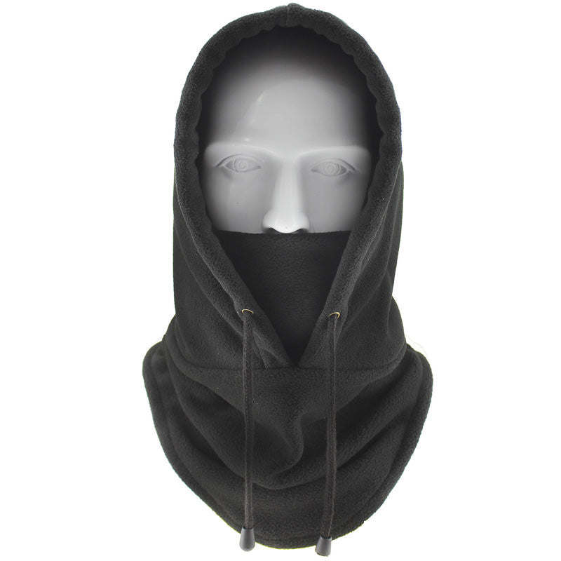 Fuzzy Warm Windproof Riding Drawstring Mask