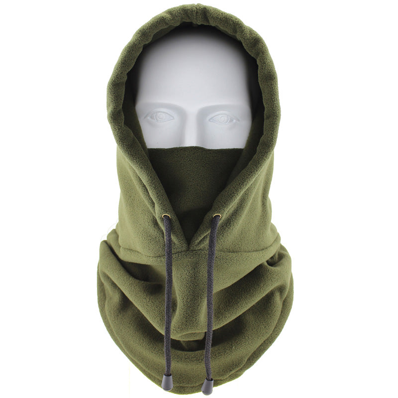 Fuzzy Warm Windproof Riding Drawstring Mask