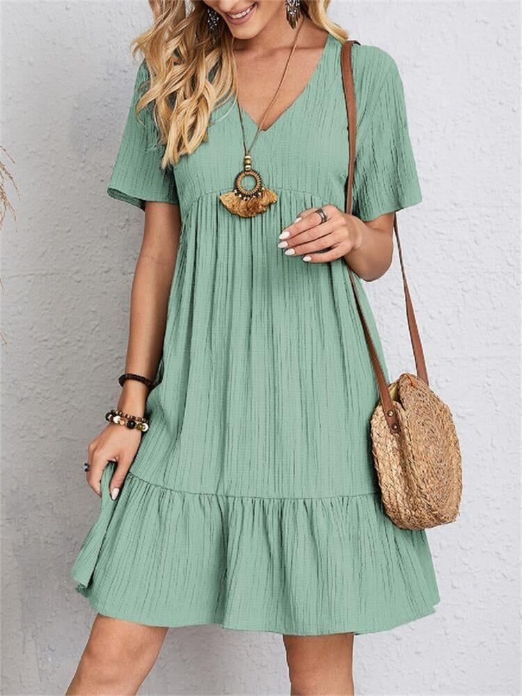 💃Loose casual tie waist flowy dress👚Buy 2 Free Shipping & 20% OFF Extra