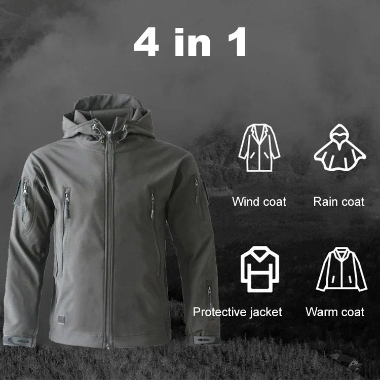 Men's Waterproof Lightweight Softshell Waterproof Outer Jacket