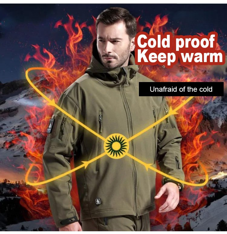 Men's Waterproof Lightweight Softshell Waterproof Outer Jacket