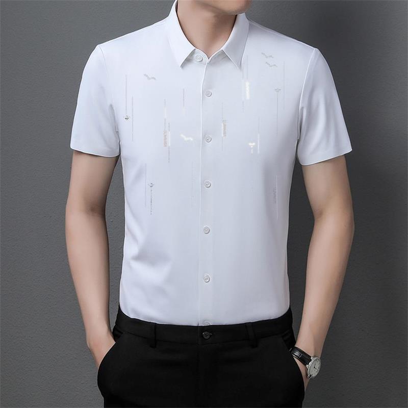 2023 Summer Anti-wrinkle Ice Silk Shirt