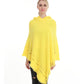 Ladies' Hooded Cape with Fringed Hem Crochet Poncho Knitting Patterns