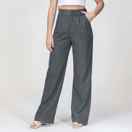 Lightweight Tailored Wide Leg Pants