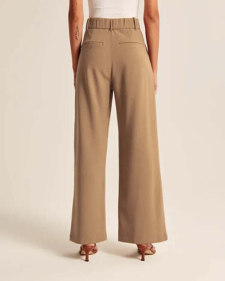 Lightweight Tailored Wide Leg Pants