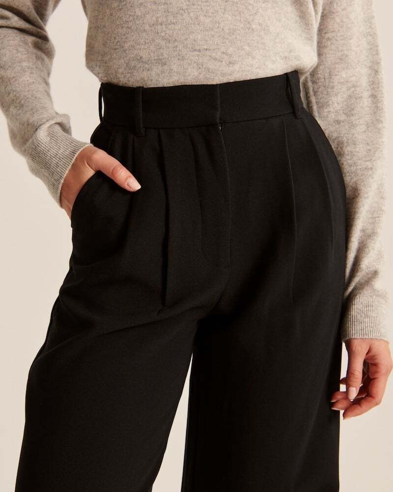 Lightweight Tailored Wide Leg Pants