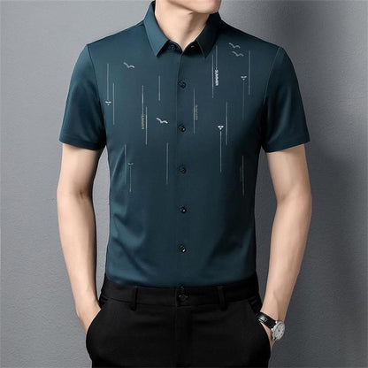 2023 Summer Anti-wrinkle Ice Silk Shirt