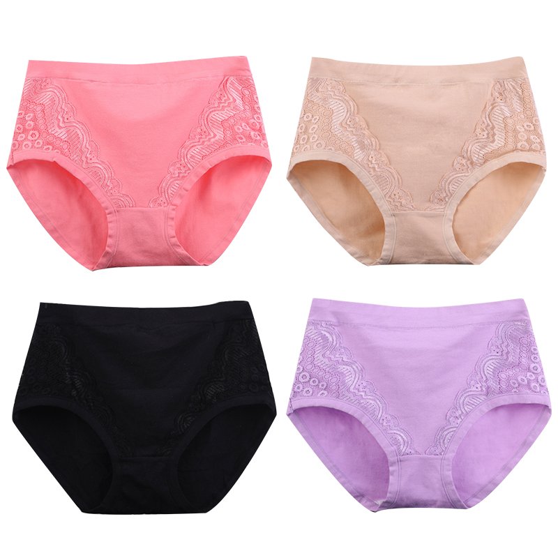 2023 Plus Size High Waist Leak Proof Cotton Panties