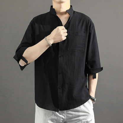 Men’s Cotton and Linen Shirt