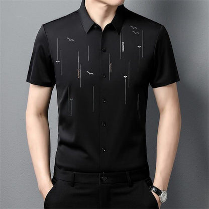 2023 Summer Anti-wrinkle Ice Silk Shirt