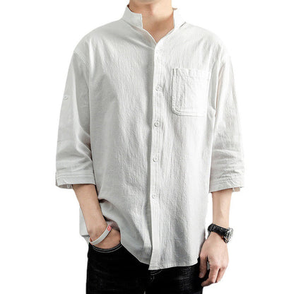 Men’s Cotton and Linen Shirt