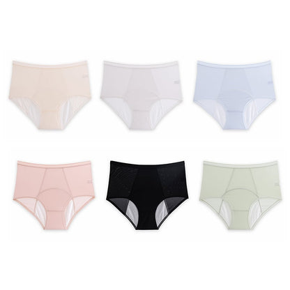 🔥Hot Sale🔥High Waist Leak Proof Ice Silk Panties Plus Size