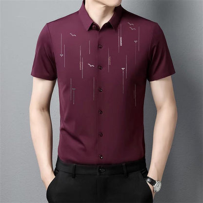 2023 Summer Anti-wrinkle Ice Silk Shirt