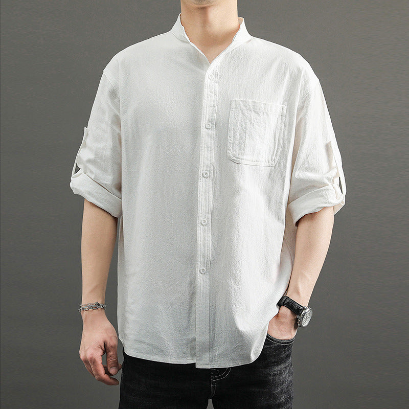 Men’s Cotton and Linen Shirt