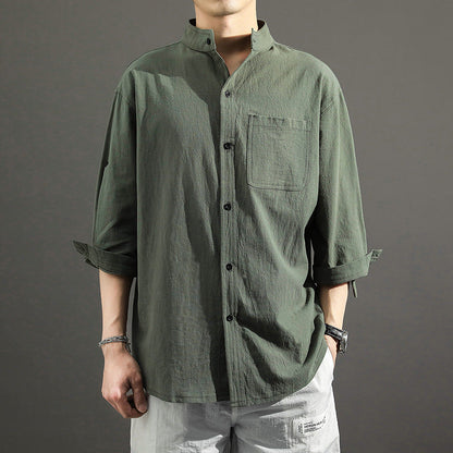 Men’s Cotton and Linen Shirt