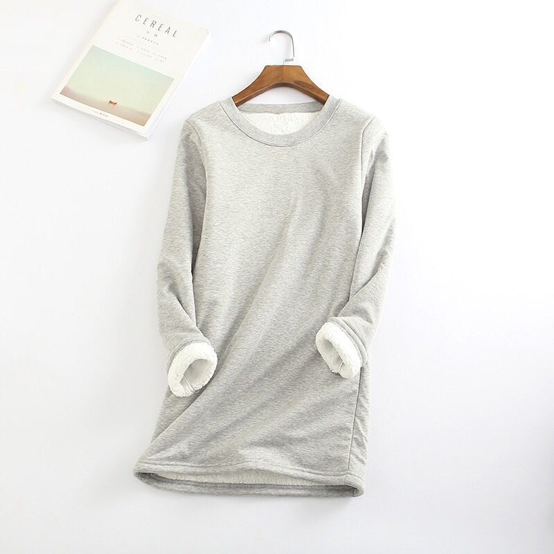 Women‘s NEW Casual Cotton Round Neck Solid Sweatshirt (S-5XL)