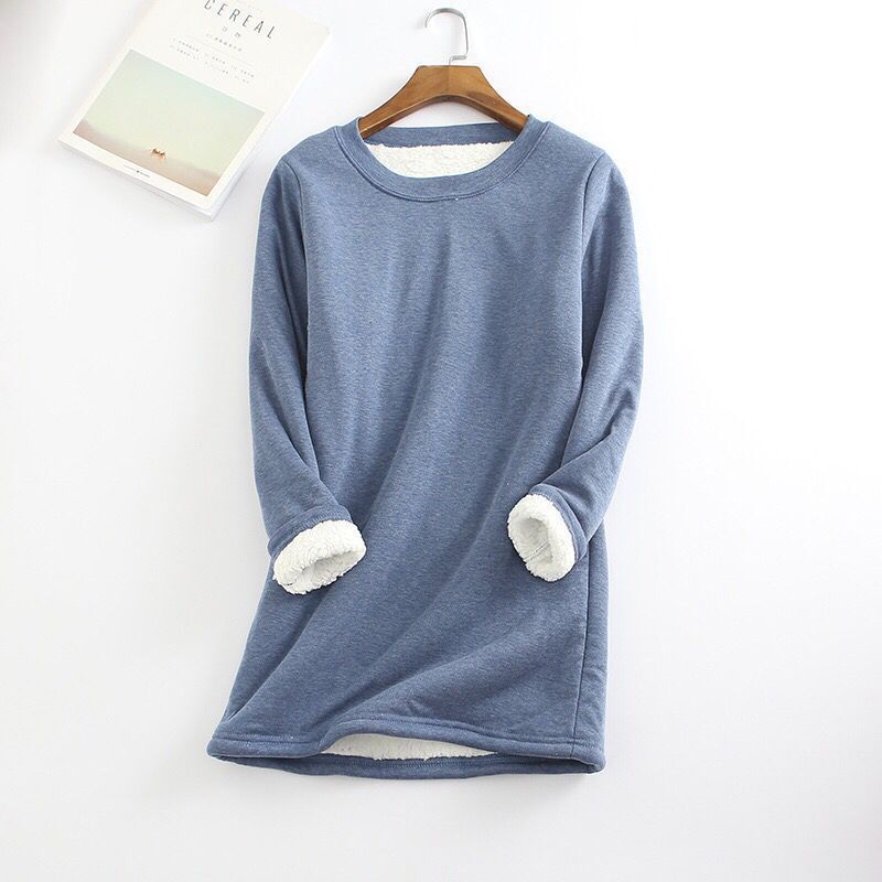 Women‘s NEW Casual Cotton Round Neck Solid Sweatshirt (S-5XL)