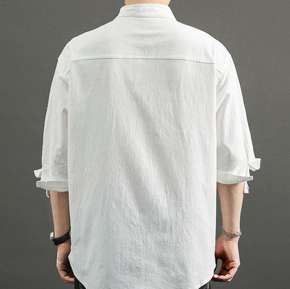 Men’s Cotton and Linen Shirt