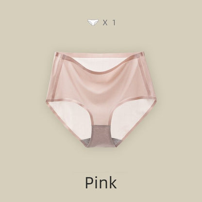 Ultra thin non-marking ice silk panties