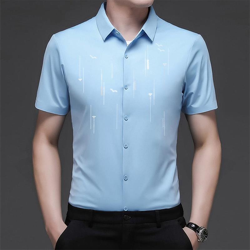 2023 Summer Anti-wrinkle Ice Silk Shirt