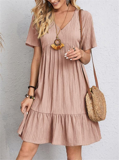 💃Loose casual tie waist flowy dress👚Buy 2 Free Shipping & 20% OFF Extra