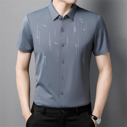 2023 Summer Anti-wrinkle Ice Silk Shirt